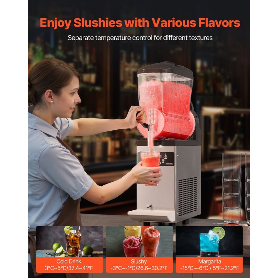 VEVOR Commercial Frozen Margarita Machine – 12L, 48 Cups