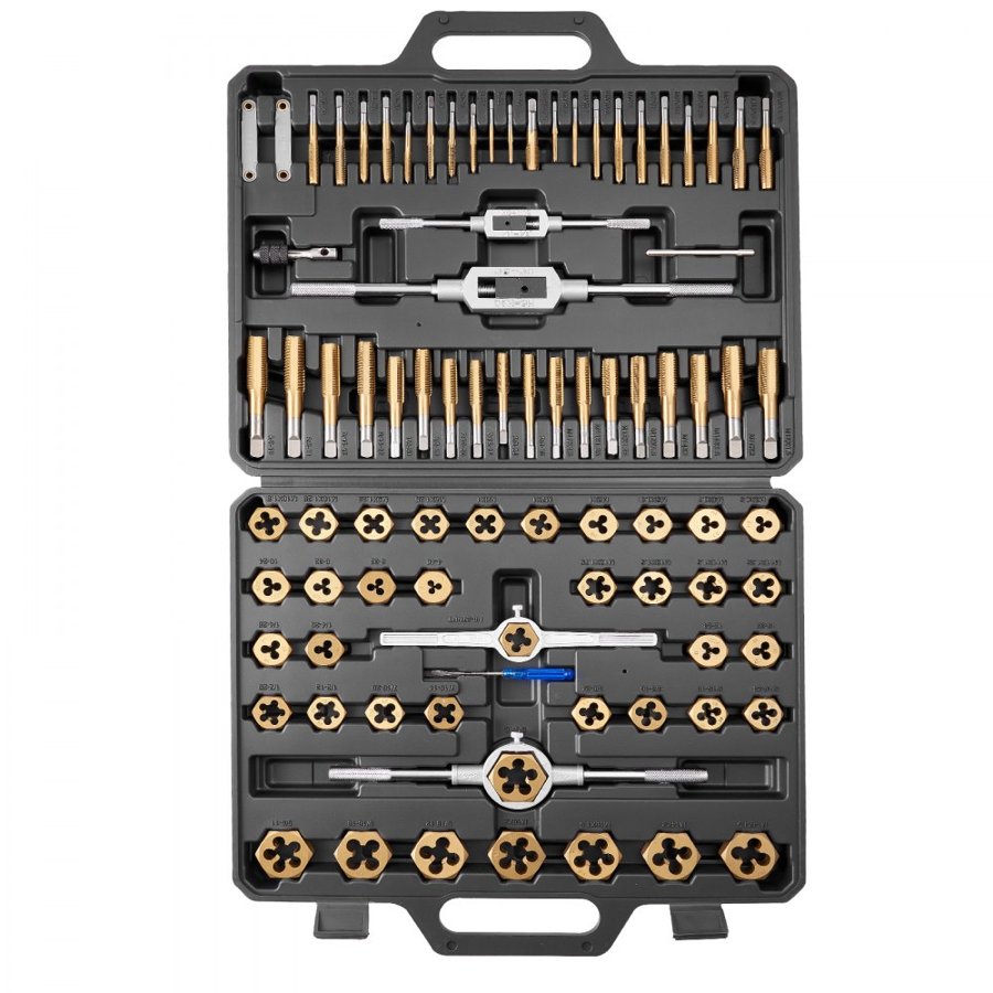 VEVOR Metric Tap and Die Set – 86-Piece, M3–M12, Metric