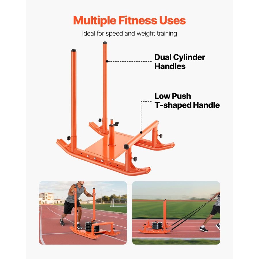 VEVOR Speed Training Sled – 2-in-1 Pull & Push Fitness Sled