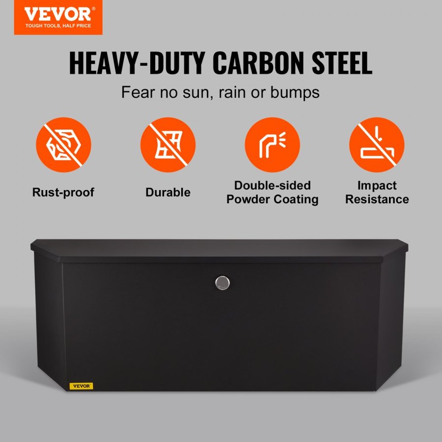 VEVOR Travel Trailer Tongue Box – 36"x12"x12", Lock & Keys