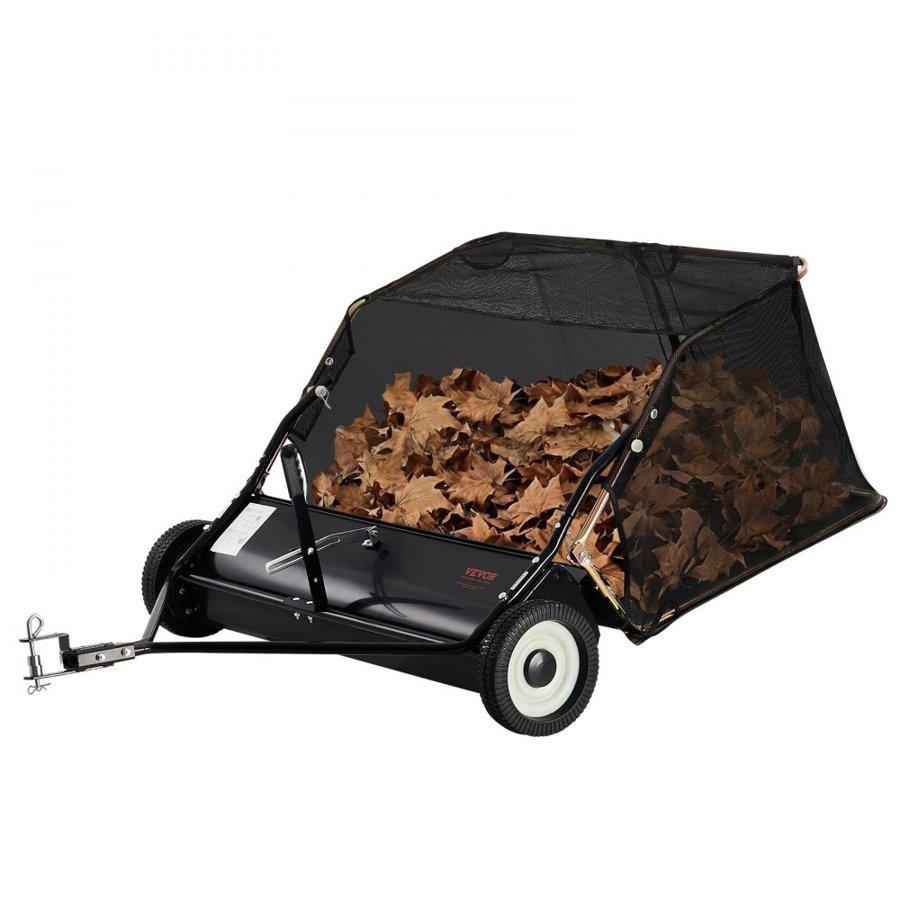 VEVOR Grass Sweeper Tow Behind – 42-Inch, 12 cu.ft