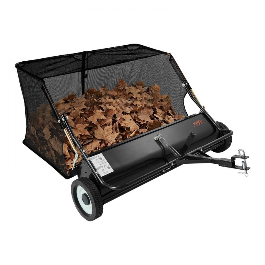 VEVOR Towable Grass Sweeper – 48", 26 cu. ft Capacity