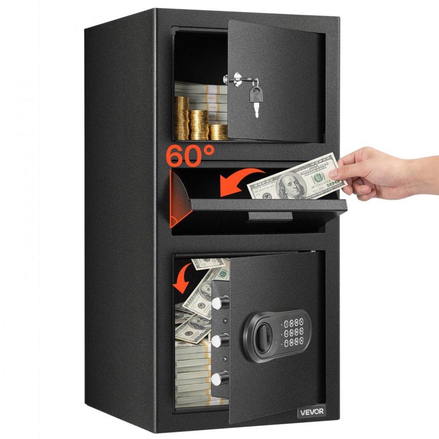VEVOR Front Loading Depository Safe – 3.6 Cu. Ft,  3 Tier