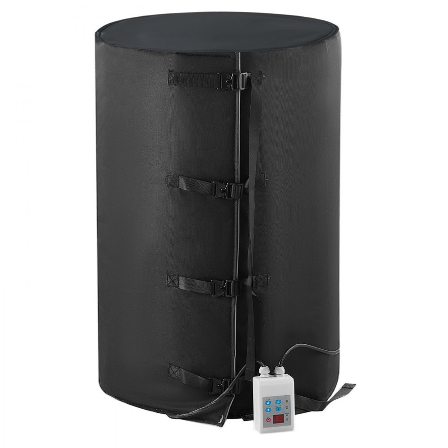 VEVOR 208.2 L Metal Drum Heater 1300W 0-63°C Adjustable w/ Independent Thermostat