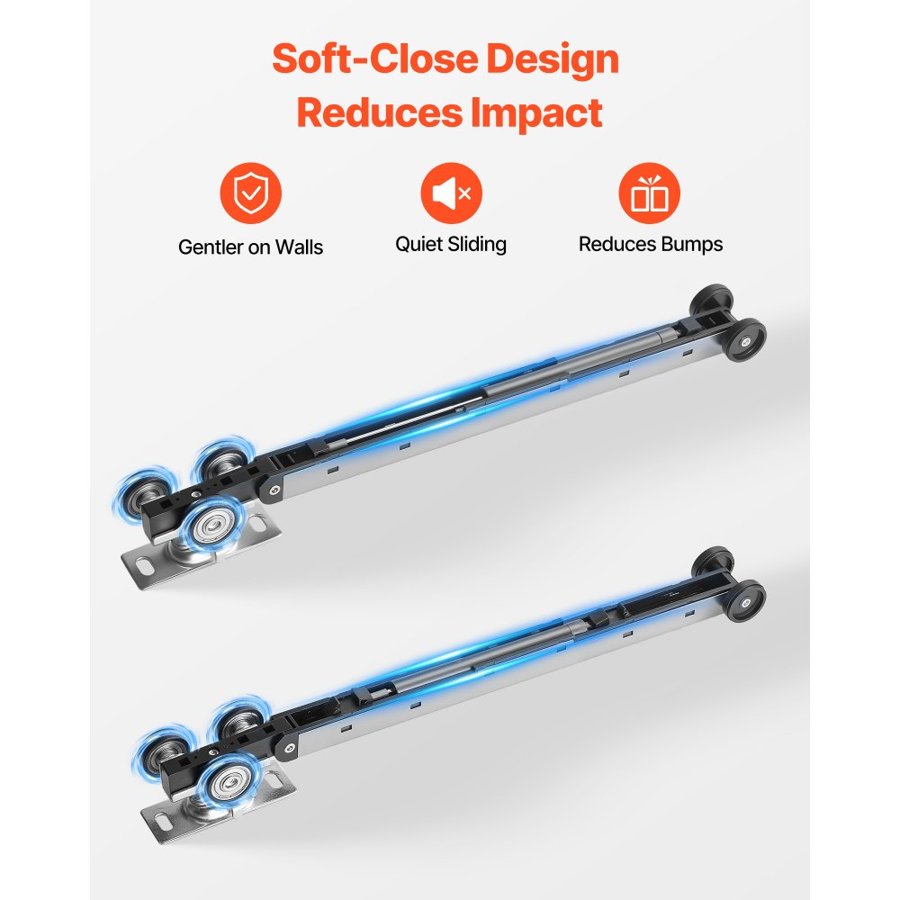 VEVOR Pocket Door Track Kit – 68.74", Soft Close, 36" Door