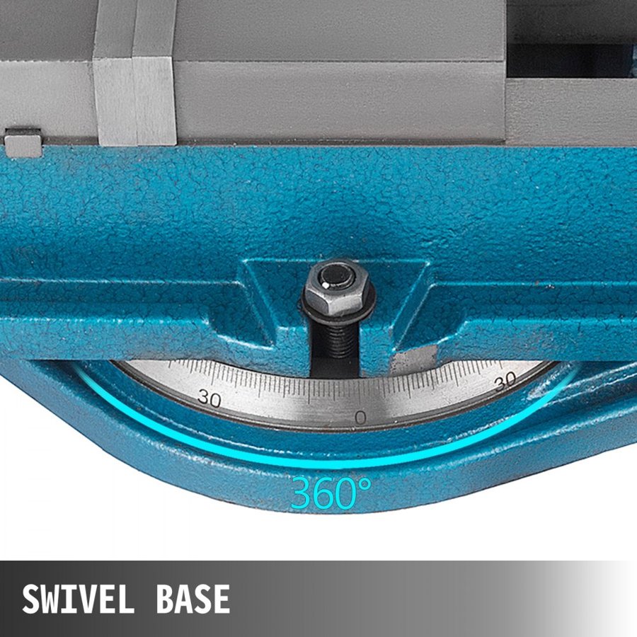 VEVOR Precision Milling Machine Vise 4 Inch  Accu Lock Swivel Base Clamping Vise 360 Degrees Scale Bench Vice Clamp 100mm Width for Milling Drilling Machine Precision Parts Finishing