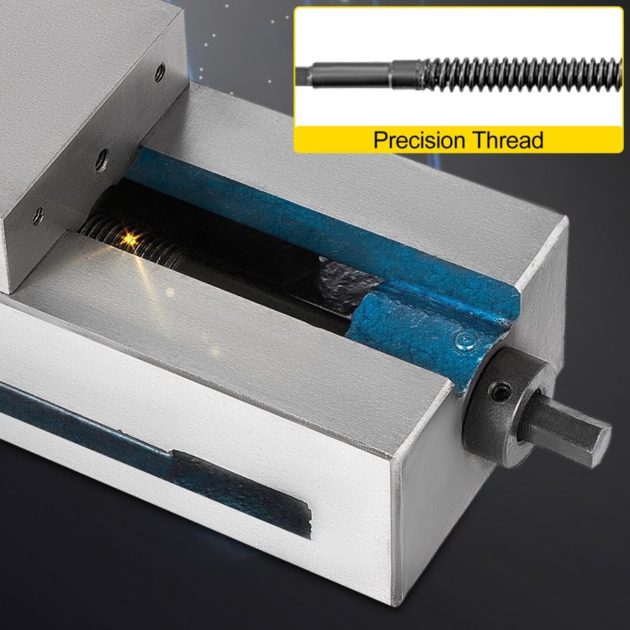 VEVOR Bench Clamp Vise High Precision Clamping Vise 4 Inch Jaw Width CNC Vise Fixed Jaw