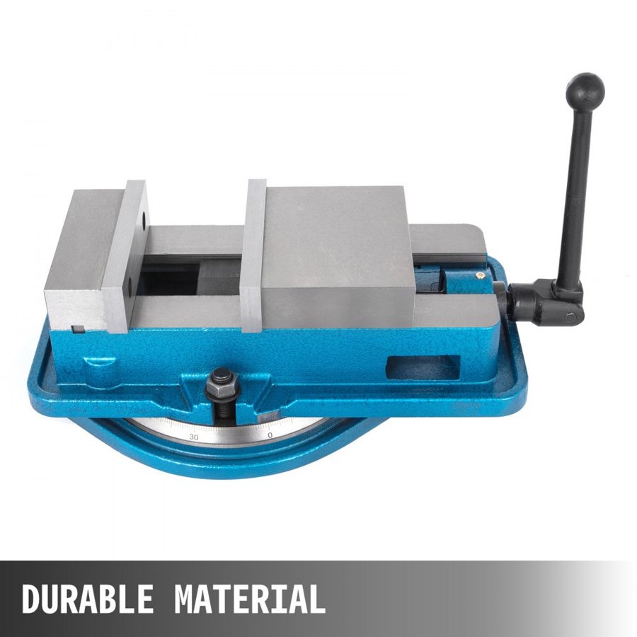 VEVOR Precision Milling Machine Vise 5 Inch  Accu Lock Swivel Base Clamping Vise 360 Degrees Scale Bench Vice Clamp 125mm Width for Milling Drilling Machine Precision Parts Finishing
