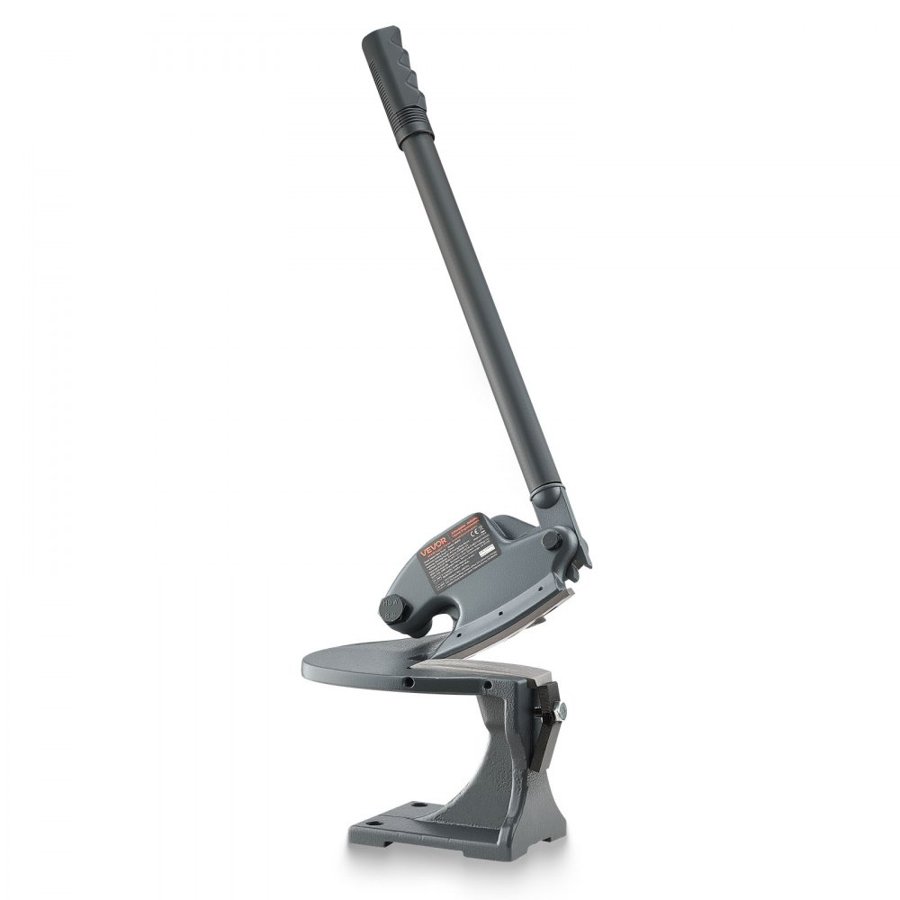 VEVOR Sheet Metal Shear, Manual Plate Shear, Throatless Benchtop Sheet Cutter for Multiple Purpose, with Solid Steel Frame, Mounting Type, Max Cutting Thickness 1.9 mm for Steel Copper Rebar Aluminum