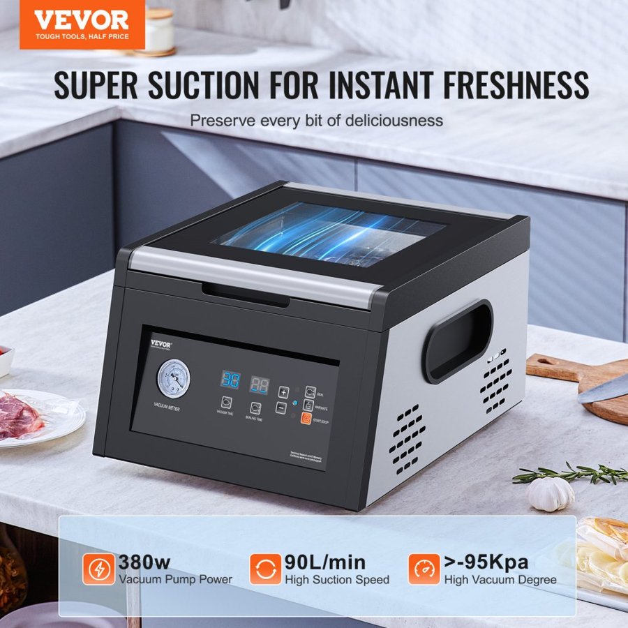 VEVOR Vacuum Sealer Chamber Machine – 380W, 290mm Seal