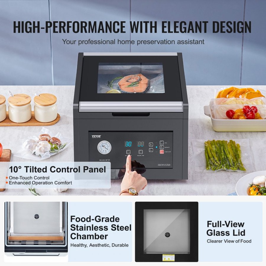 VEVOR Vacuum Sealer Chamber Machine – 380W, 290mm Seal