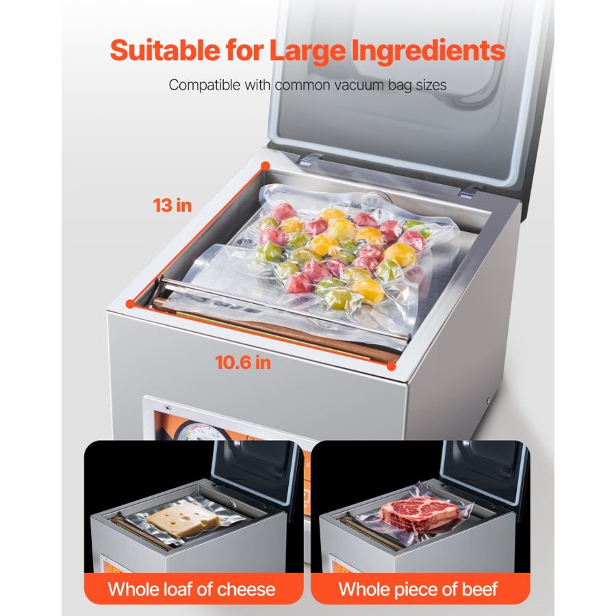 VEVOR Chamber Vacuum Packing Machine – 260W, 260mm