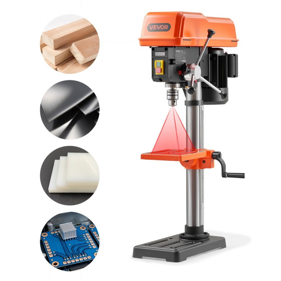 VEVOR 10 Inch Benchtop Drill Press – 400W, 440–2600 RPM