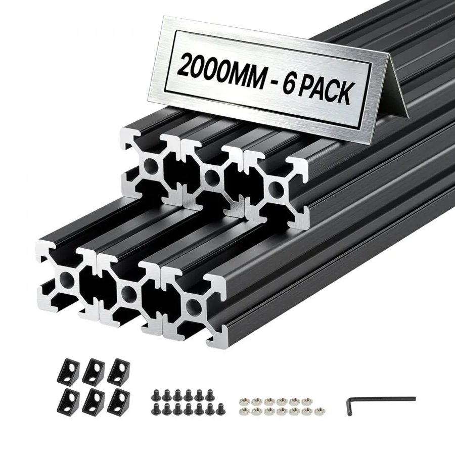 VEVOR T Slot 2020 Aluminum Extrusion Profile – 6PCS, 2000mm