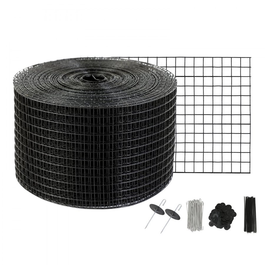 VEVOR 20 x 3048 cm Solar Panel Bird Guard Critter Guard Roll Kit 70pcs Fasteners