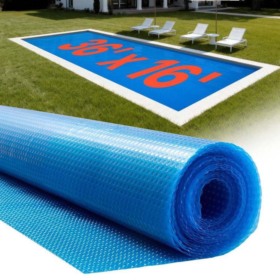 VEVOR Swimming Pool Solar Blanket – 36 × 16 ft, 12 Mil Blue