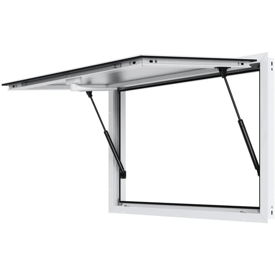 VEVOR Concession Window for Food Truck, 36"x24" Aluminum Alloy Food Truck Service Window, Up to 85 Degrees Stand Serving Window with Awning Door & Drag Hook,  for Food Trucks Concession Trailers