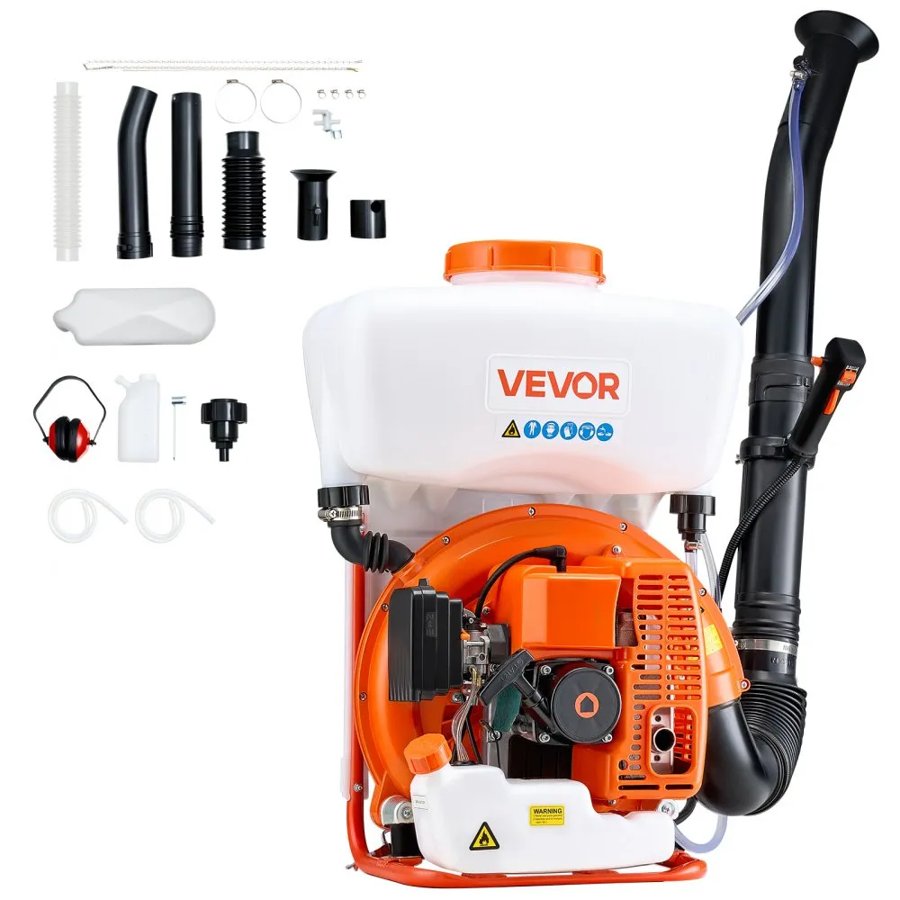 VEVOR Backpack Sprayer Fogger – 63CC, 3HP Engine, 4-Gallon