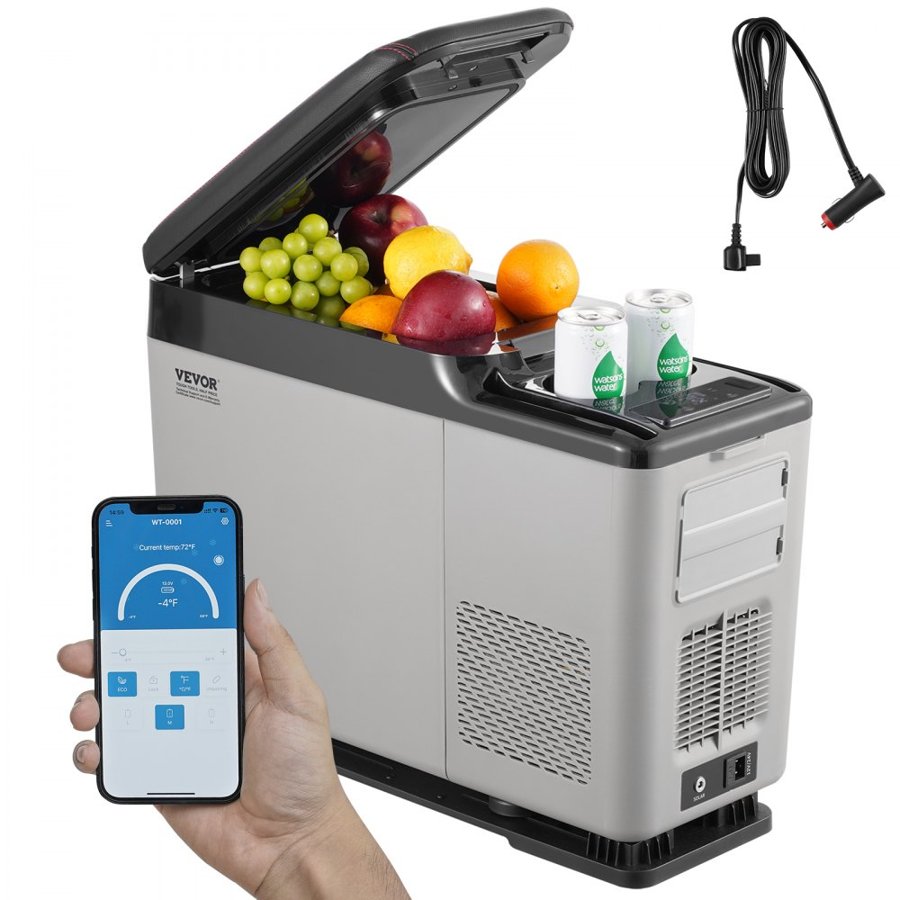 VEVOR Car Armrest Fridge – 15L, -4°F~68°F, 12/24V DC