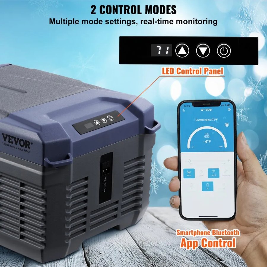 VEVOR Portable Freezer for Car – 9L, -4°F~68°F, 12/24V