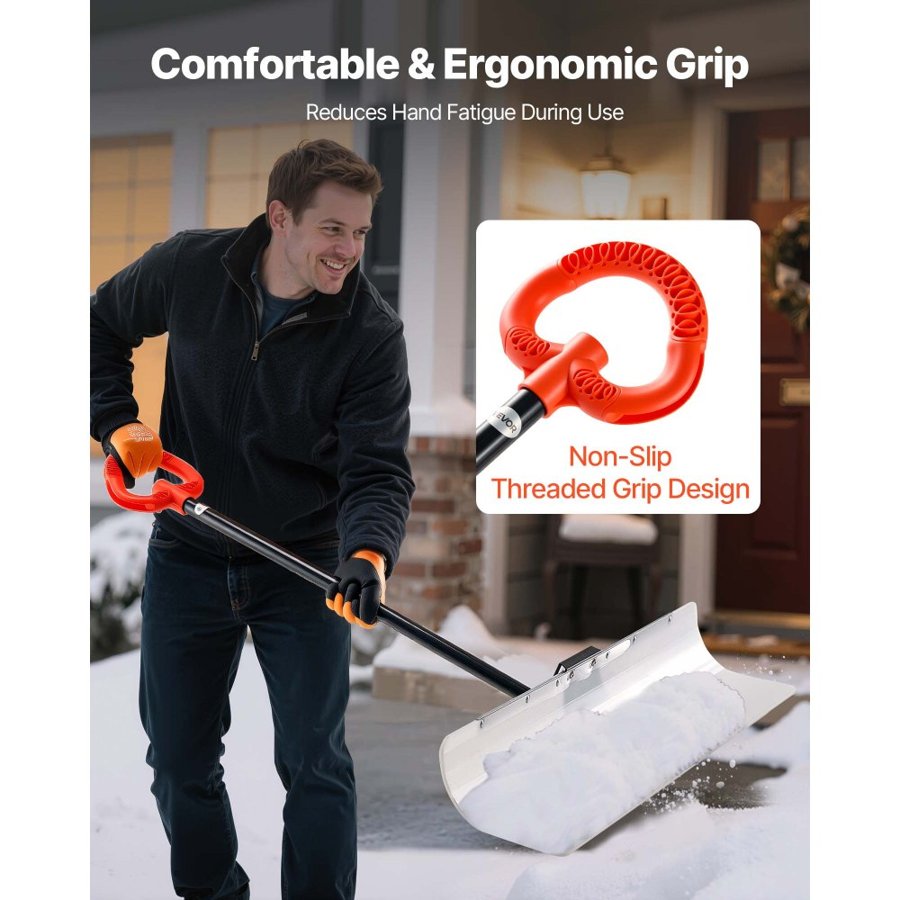 VEVOR 36 Inch Snow Pusher – 36 x 8.66-Inch Blade, 2.84kg