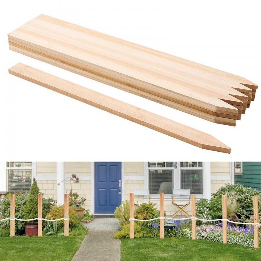 VEVOR Wooden Stakes for Garden – 36”, 25 Pcs Fir Wood