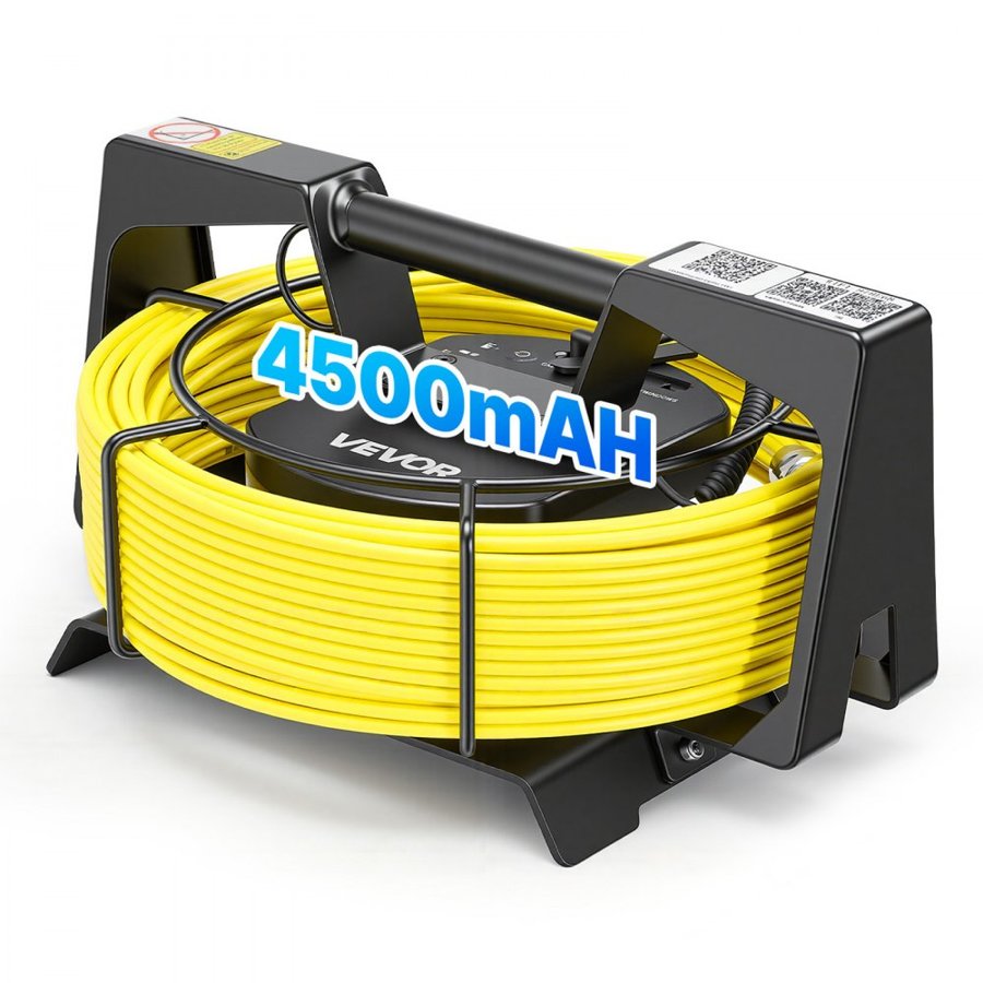 VEVOR WiFi Sewer Camera – 50m Cable, 1080P, 12 LEDs