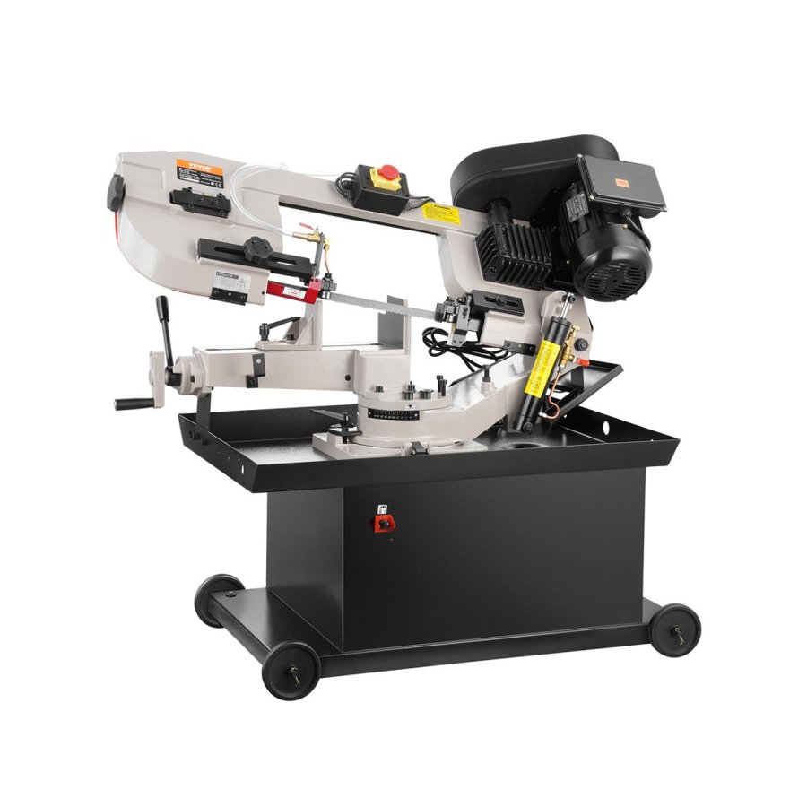 VEVOR Metal Horizontal Band Saw, 178 x 209 mm(7 x 8.25 in) Rectangular Cutting Capacity, 220V Metal Vertical Cutting Bandsaw with 1.1 kW Motor, 0-45° Angle Adjustment, Variable Speed, for Metal, Wood, and Plastic