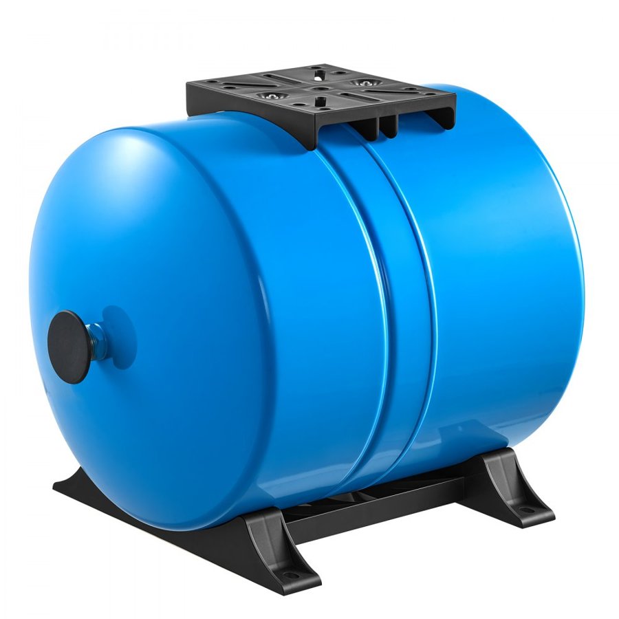 VEVOR 63.7L Horizontal Well Pressure Tank, Pre-Charged Pressurized Water Tank for Well Pumps, Heavy-Duty Carbon Steel Water Storage Container for Home, School, Farm & Irrigation Systems
