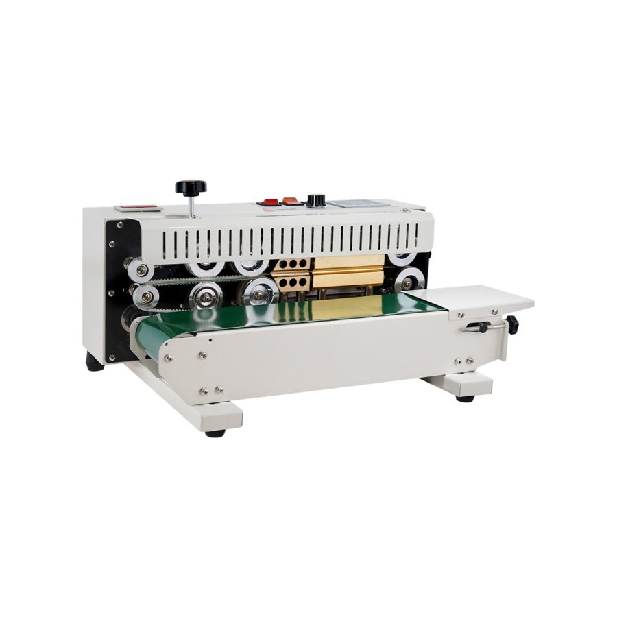 VEVOR Continuous Bag Band Sealing Machine, 0.24-0.47 in/6-12 mm Seal Width, Horizontal Band Sealer Machine with Digital Temperature Control, Bag Sealer for 0.02-0.8 mm Plastic Bags with Count Function