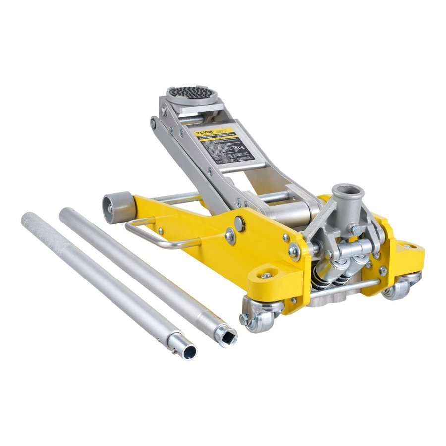 VEVOR 3 Ton Aluminum Low Profile Floor Jack – 3.7-18.3 in