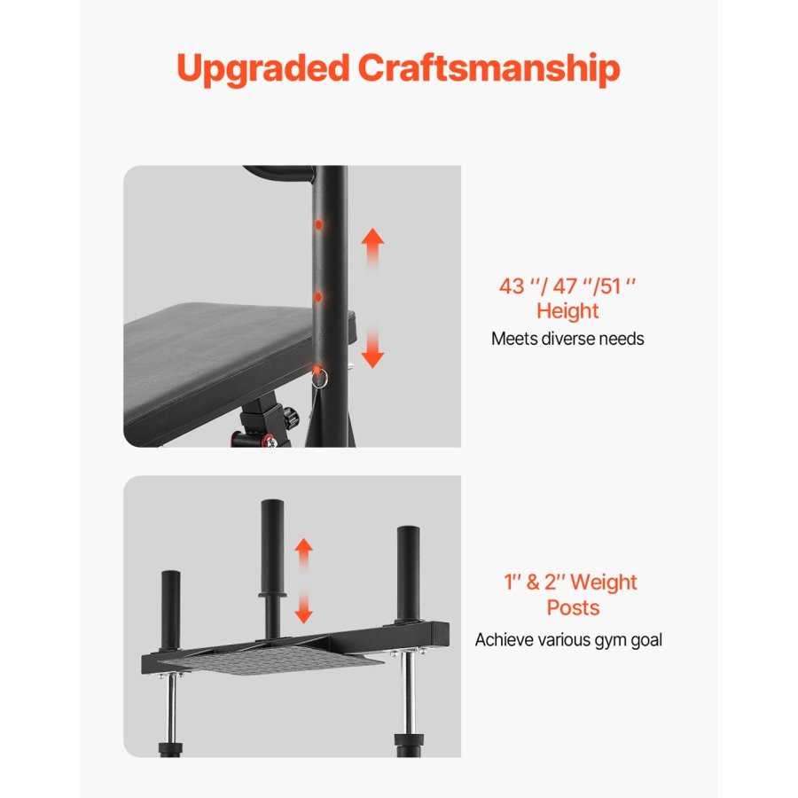 VEVOR Vertical Leg Press Machine – 550 lbs, 3+3 Levels