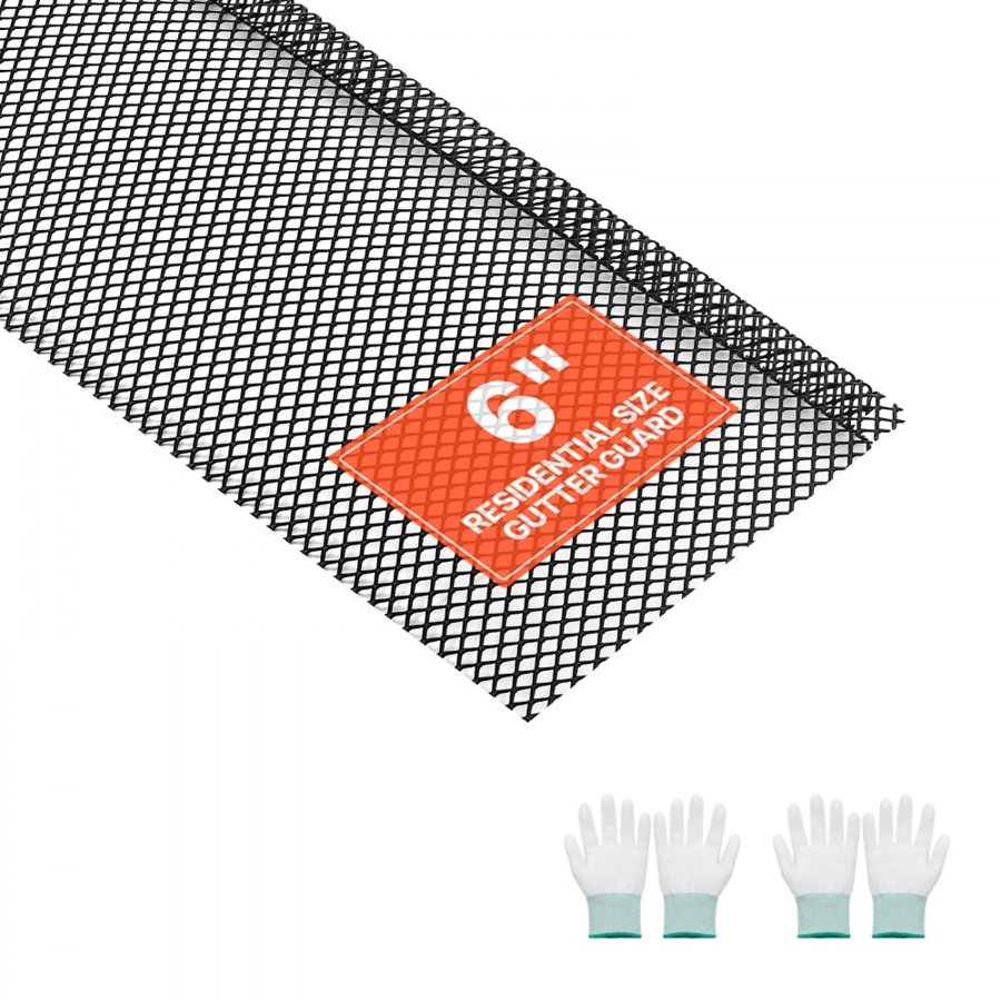 VEVOR Gutter Mesh Screen – 6 in Steel, 152.4 mm, 40 Pack