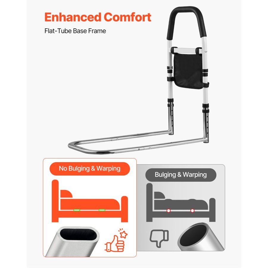 VEVOR Bed Rail for Elderly – Adjustable Height, 300 lbs