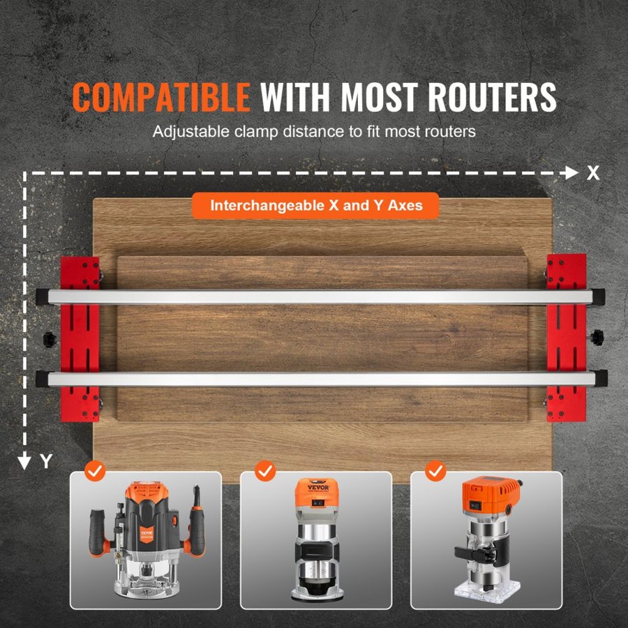 VEVOR Router Flattening Sled – 60 Inch, 6061 Aluminum
