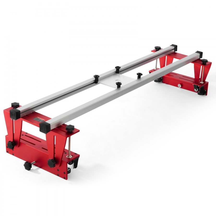 VEVOR Router Sled, 64 inches/162.6 cm, Portable and Easy to Adjust Slab Flattening Jig, DIY Woodworking Router Sled for Flattening Slabs, Slab Guide Jig Trimming Planing Machine for Wood Flattening, Home DIY