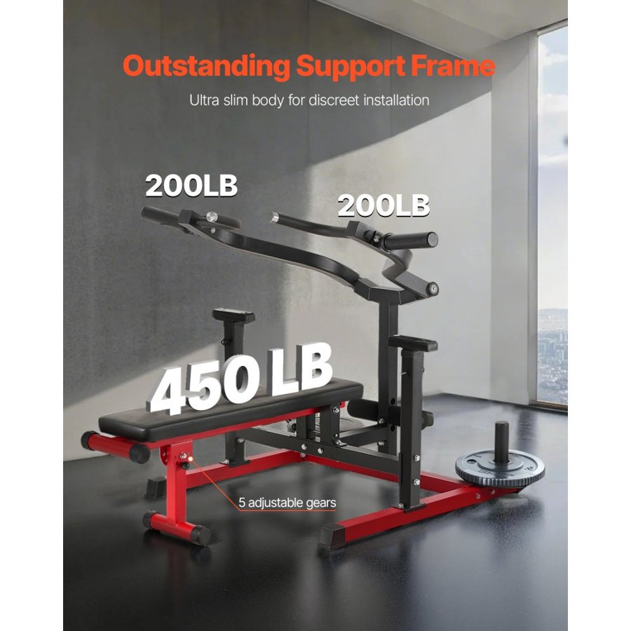 VEVOR Weight Chest Press Bench – 450 LBS, 2×2 In, 8 Position