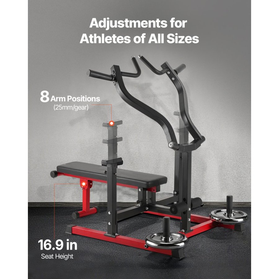 VEVOR Weight Chest Press Bench – 450 LBS, 2×2 In, 8 Position