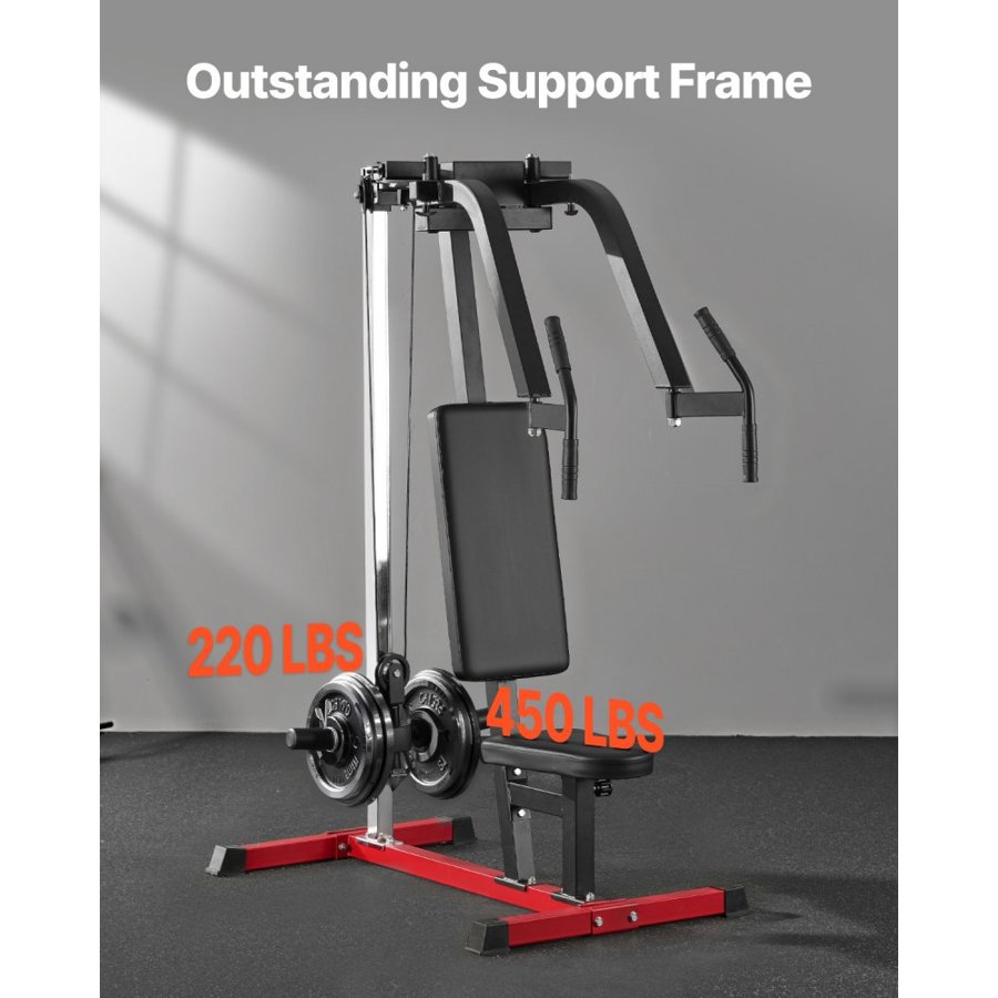VEVOR Chest Fly Machine, Upper Body Specialty Machine for Home Gym, Adjustable Fly and Reverse Delt Machine, for Chest, Back, Pectoral, Rear Deltoid and Shoulder Workouts, Hold up to 450LBS