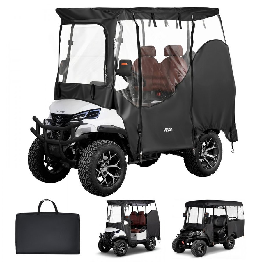 VEVOR Golf Cart Enclosures with Doors – 2-4 Passenger, 600D