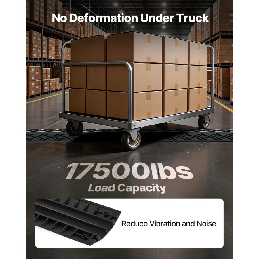 VEVOR Drop Over Cable Cover – 17,500 lbs Dual Channel Ramp