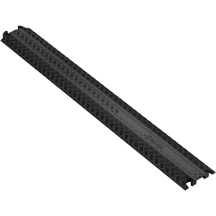 VEVOR Drop Over Cable Cover Ramp 100x13x2 cm, 907.18 kg/axle Load Capacity, Heavy Duty Cable Hose Protector Ramp, Floor Cord Cover for High Walking Traffic Areas Indoor Outdoor Home Office Warehouse School
