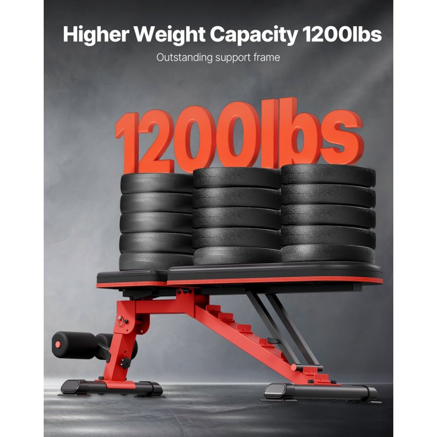 VEVOR Full Body Workout Bench – 1200 lbs Heavy Duty