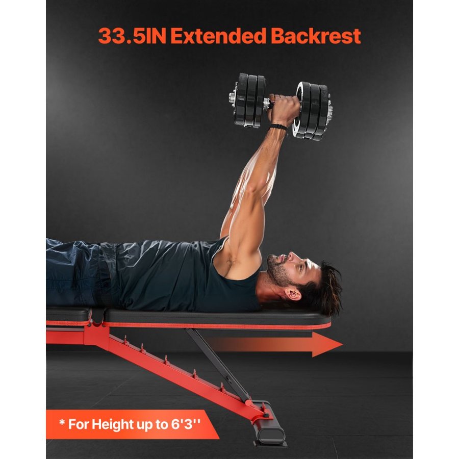 VEVOR Full Body Workout Bench – 1200 lbs Heavy Duty