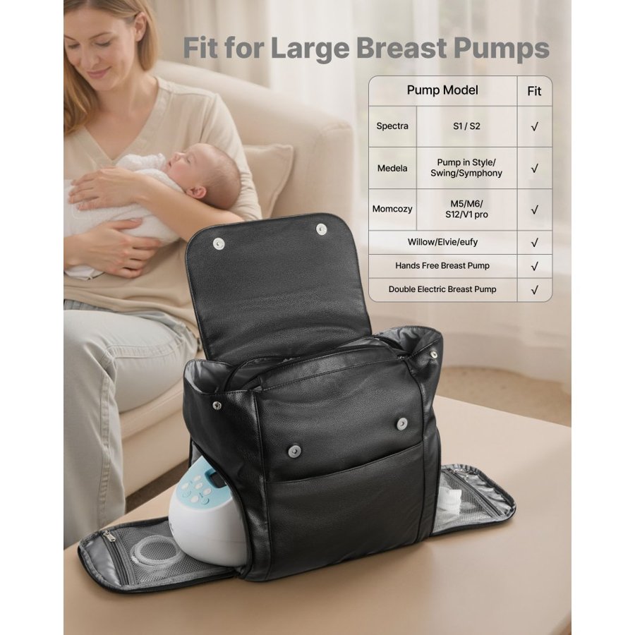 VEVOR Breast Pump Backpack for Work – Fits S1/S2, 12.6"