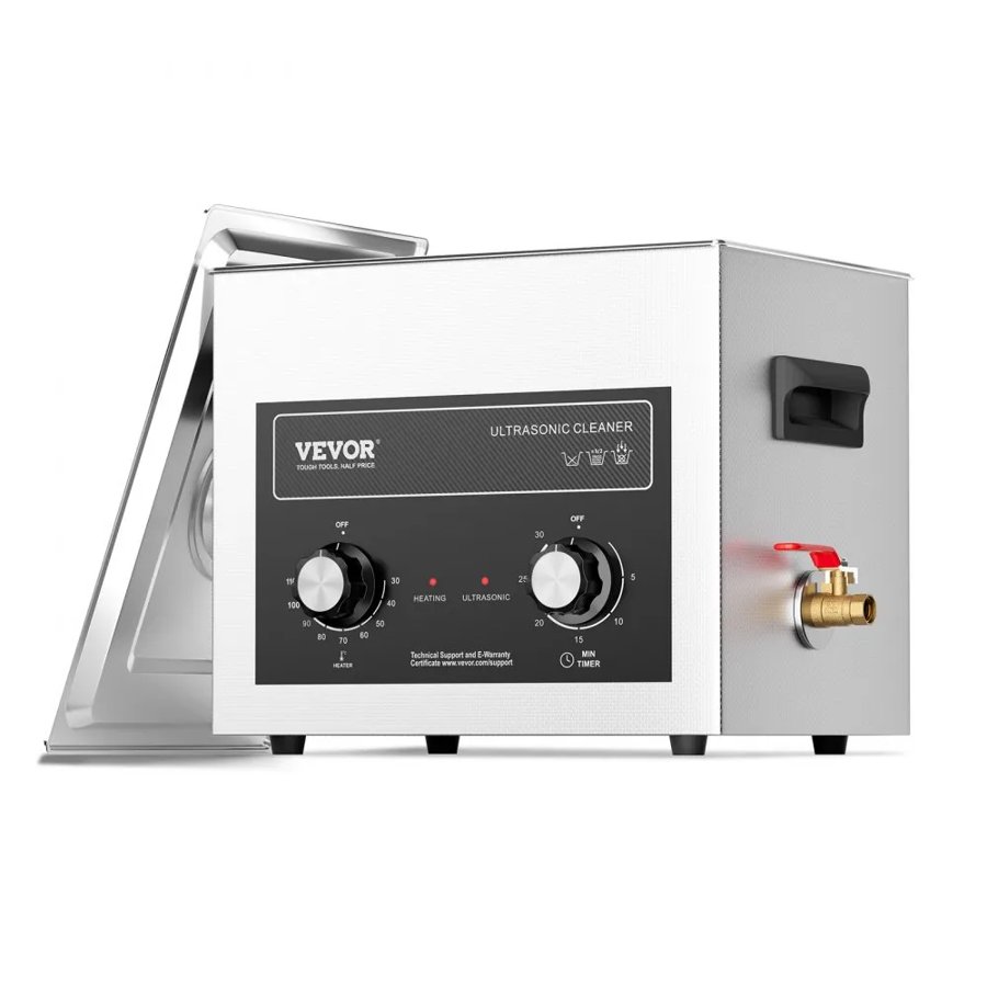 VEVOR Lab Ultrasonic Cleaner – 10L, 240W, 40kHz, 0–110°C
