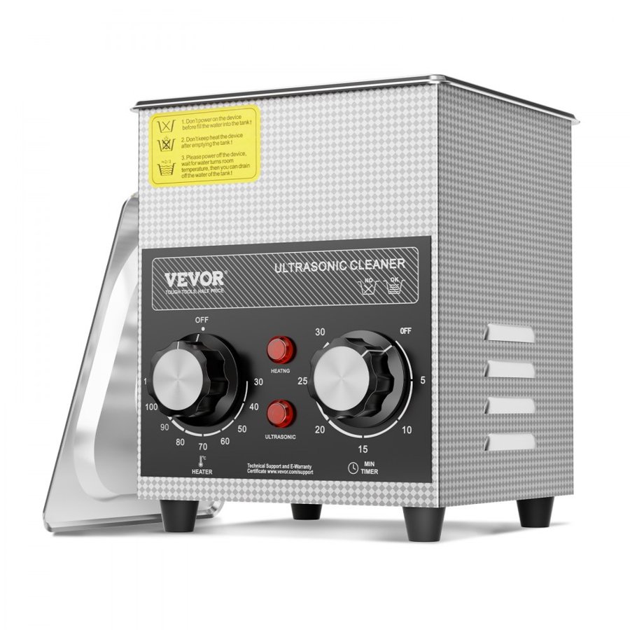 VEVOR Ultrasonic Instrument Cleaner – 2L, 60W, 150W Heater