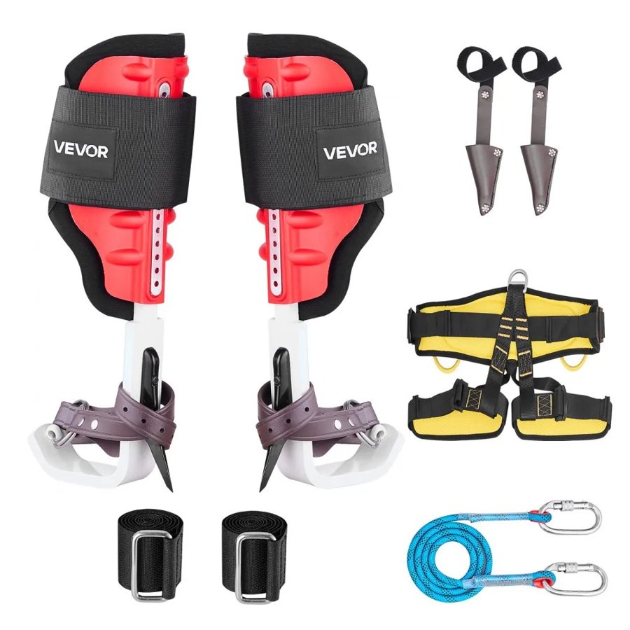 VEVOR Tree Climbing Spike Set – Adjustable, 350 lbs