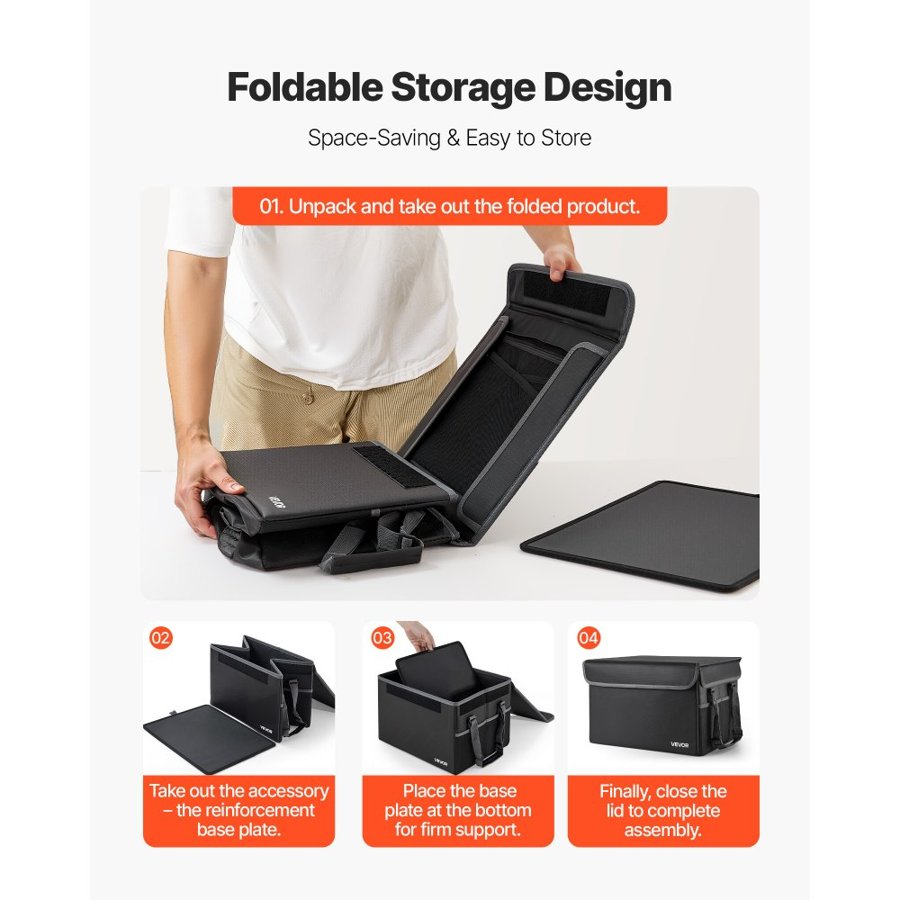 VEVOR Fireproof and Waterproof Document Box – 1832℉