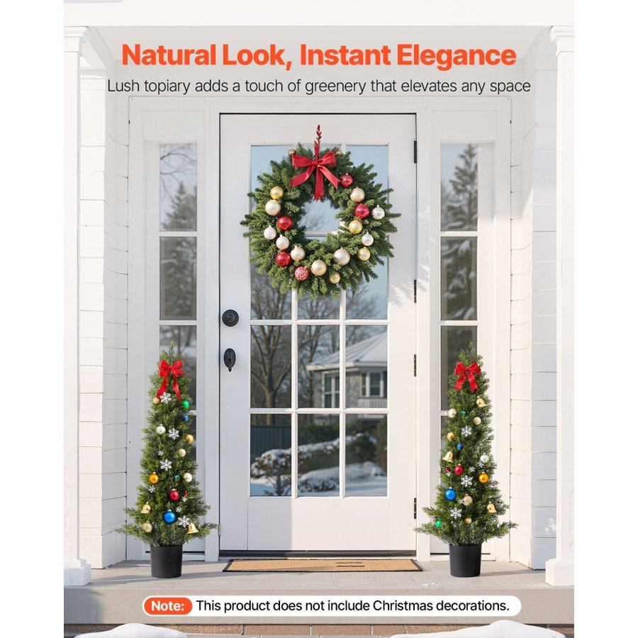 VEVOR Artificial Cedar Tree – 36 In, 2-Piece, 2-Pack